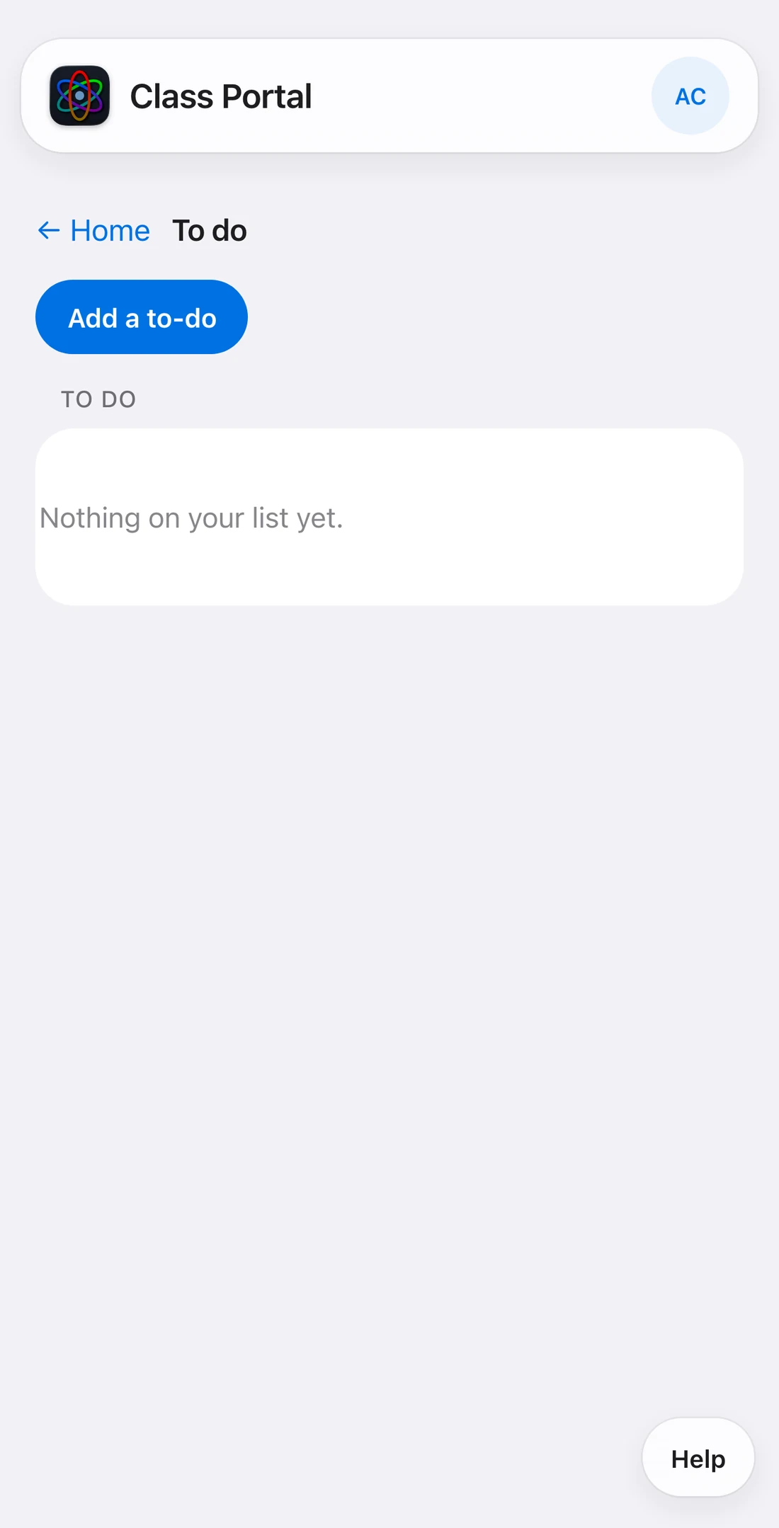 The To do list